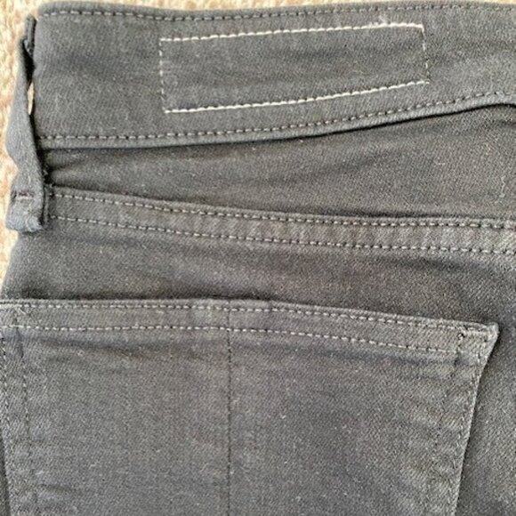 RAG and BONE Nina High-Rise Ankle Cigarette Jeans Pants Black Coal Sz 25 - Picture 9 of 13